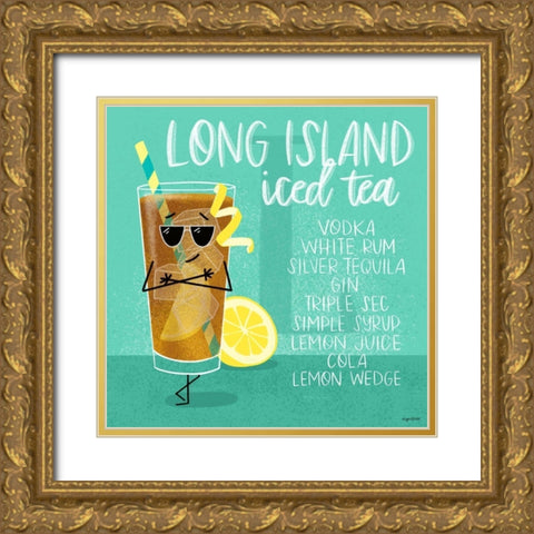Long Island Iced Tea Gold Ornate Wood Framed Art Print with Double Matting by Brown, Kyra
