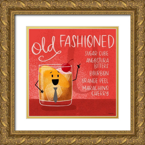 Old Fashioned Gold Ornate Wood Framed Art Print with Double Matting by Brown, Kyra