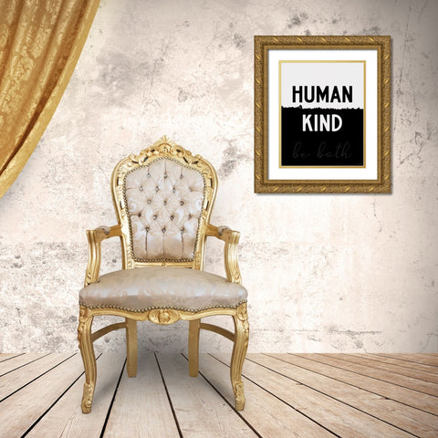 Human Kind Gold Ornate Wood Framed Art Print with Double Matting by Brown, Kyra