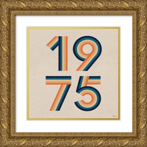 1975 Gold Ornate Wood Framed Art Print with Double Matting by Brown, Kyra