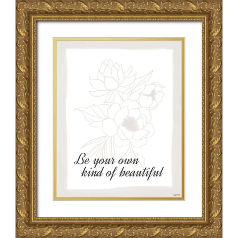 Beautiful Gold Ornate Wood Framed Art Print with Double Matting by Brown, Kyra