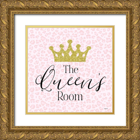 Queens Room Gold Ornate Wood Framed Art Print with Double Matting by Brown, Kyra