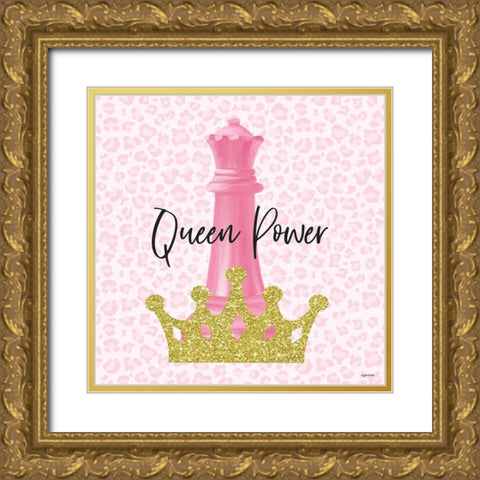 Queen Power Gold Ornate Wood Framed Art Print with Double Matting by Brown, Kyra