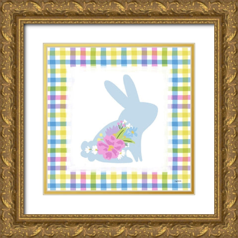 Easter Bunny II Gold Ornate Wood Framed Art Print with Double Matting by Brown, Kyra