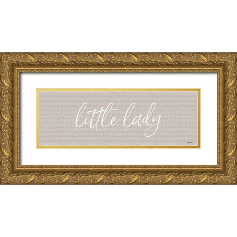 Little Lady Gold Ornate Wood Framed Art Print with Double Matting by Brown, Kyra