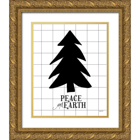 Peace on Earth Gold Ornate Wood Framed Art Print with Double Matting by Brown, Kyra