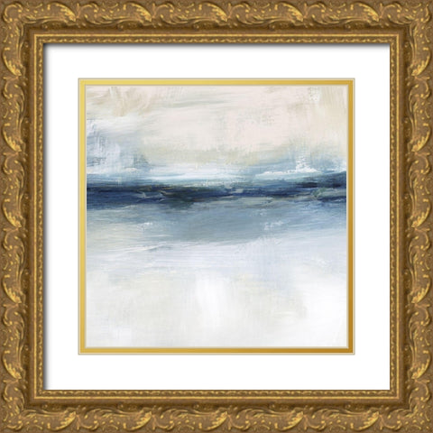 Coastal Air II Gold Ornate Wood Framed Art Print with Double Matting by Blue, Nina