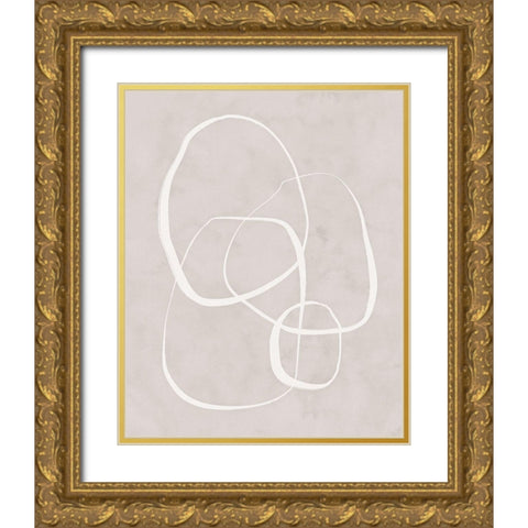 Infinity Gold Ornate Wood Framed Art Print with Double Matting by Blue, Nina