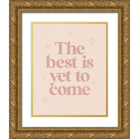 Yet to Come Gold Ornate Wood Framed Art Print with Double Matting by Blue, Nina