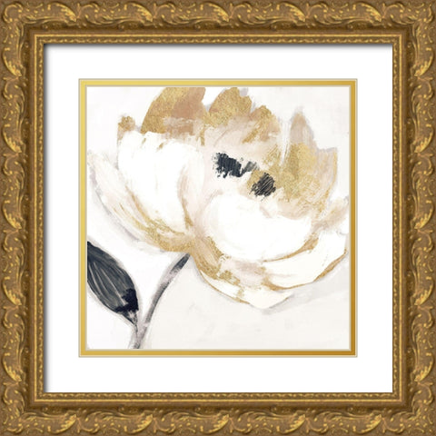 Neutral Bloom II Gold Ornate Wood Framed Art Print with Double Matting by Blue, Nina