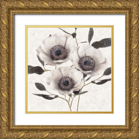 Fable Anemone Gold Ornate Wood Framed Art Print with Double Matting by Blue, Nina