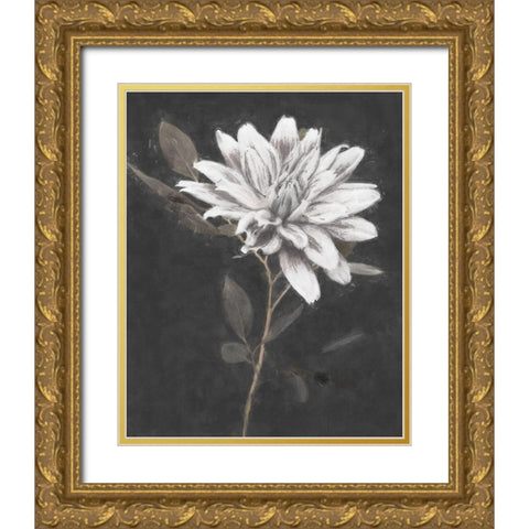 Fable Lotus 2 Gold Ornate Wood Framed Art Print with Double Matting by Blue, Nina