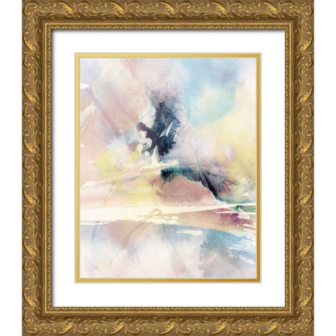 Celestial Ink II Gold Ornate Wood Framed Art Print with Double Matting by Blue, Nina