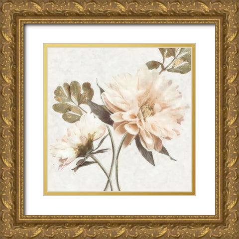 Delicate Gold Ornate Wood Framed Art Print with Double Matting by Blue, Nina