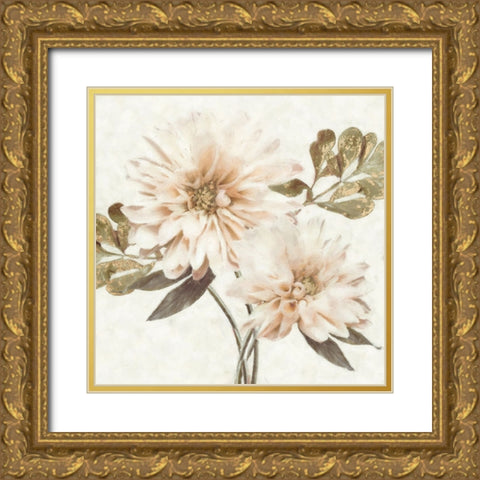Delicate II Gold Ornate Wood Framed Art Print with Double Matting by Blue, Nina
