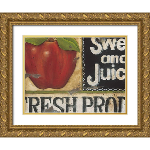 Sweet and Juicy Gold Ornate Wood Framed Art Print with Double Matting by Lewis, Kim