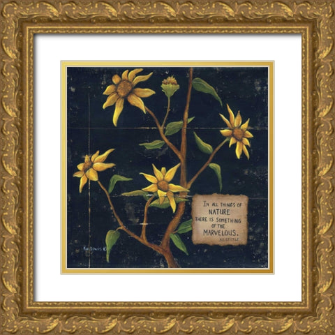 In All Things Gold Ornate Wood Framed Art Print with Double Matting by Lewis, Kim