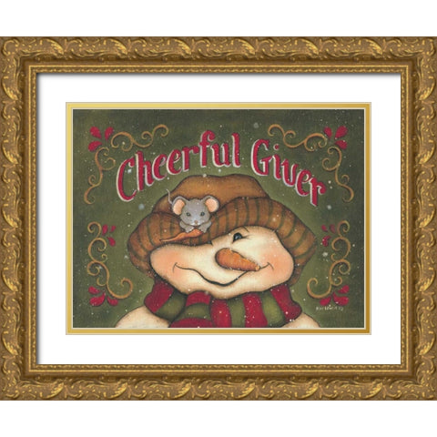Cheerful Givers Gold Ornate Wood Framed Art Print with Double Matting by Lewis, Kim