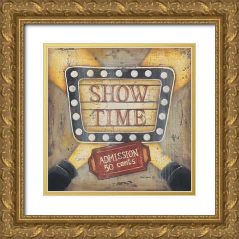 Show Time Gold Ornate Wood Framed Art Print with Double Matting by Lewis, Kim