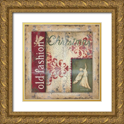 Christmas Gold Ornate Wood Framed Art Print with Double Matting by Lewis, Kim