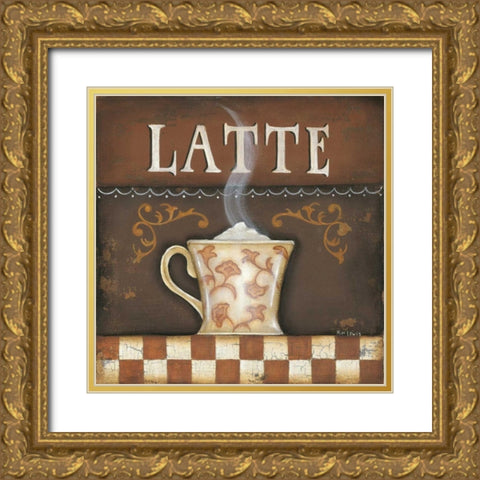 Latte Gold Ornate Wood Framed Art Print with Double Matting by Lewis, Kim