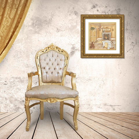 Warm Bath I Gold Ornate Wood Framed Art Print with Double Matting by Lewis, Kim