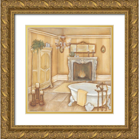 Warm Bath I Gold Ornate Wood Framed Art Print with Double Matting by Lewis, Kim