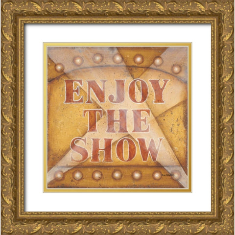 Enjoy the Show Gold Ornate Wood Framed Art Print with Double Matting by Lewis, Kim