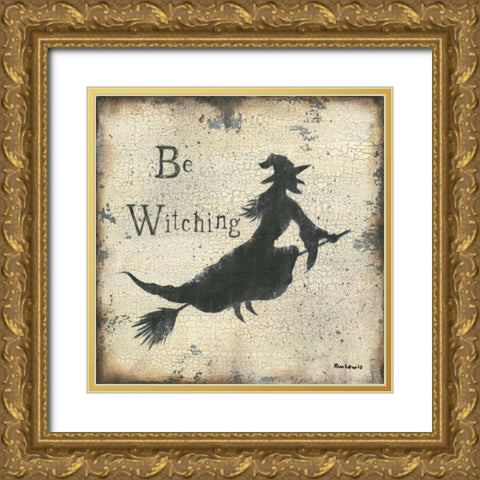 Be Witching Gold Ornate Wood Framed Art Print with Double Matting by Lewis, Kim