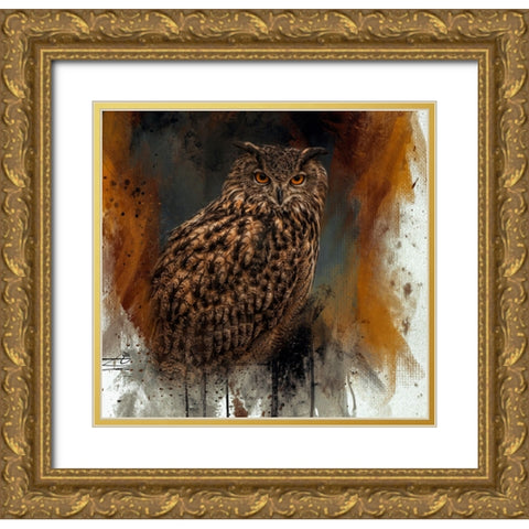 Regal Hunter Gold Ornate Wood Framed Art Print with Double Matting by Parker, Kelley