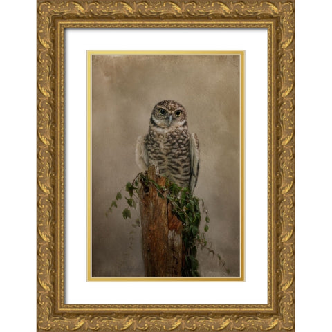 Small But Mighty Gold Ornate Wood Framed Art Print with Double Matting by Parker, Kelley