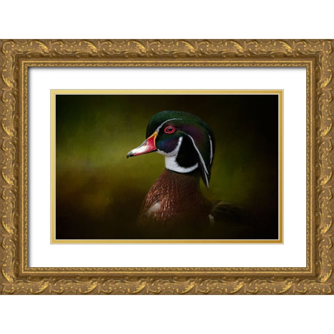 Color Palette Gold Ornate Wood Framed Art Print with Double Matting by Parker, Kelley