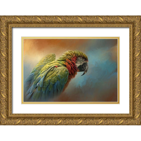 Coat of Many Colors Gold Ornate Wood Framed Art Print with Double Matting by Parker, Kelley