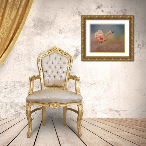 Not Happy Gold Ornate Wood Framed Art Print with Double Matting by Parker, Kelley