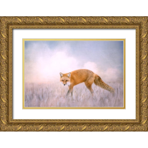 Fire and Ice Gold Ornate Wood Framed Art Print with Double Matting by Parker, Kelley