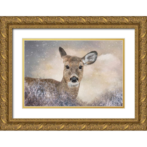 Spirit of Winter Gold Ornate Wood Framed Art Print with Double Matting by Parker, Kelley