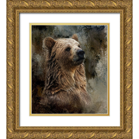 Powerful Gold Ornate Wood Framed Art Print with Double Matting by Parker, Kelley