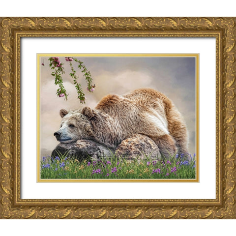 Zen Moment Gold Ornate Wood Framed Art Print with Double Matting by Parker, Kelley