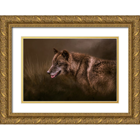 Danger Lurking Gold Ornate Wood Framed Art Print with Double Matting by Parker, Kelley
