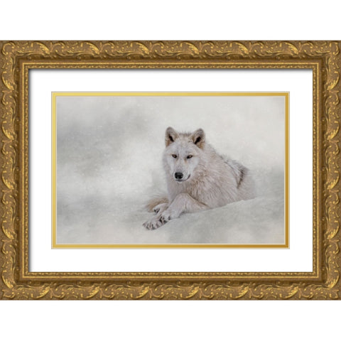 Winter Coat Gold Ornate Wood Framed Art Print with Double Matting by Parker, Kelley