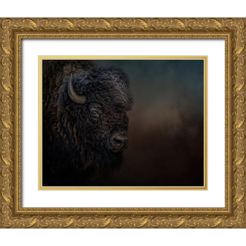 Harley Gold Ornate Wood Framed Art Print with Double Matting by Parker, Kelley