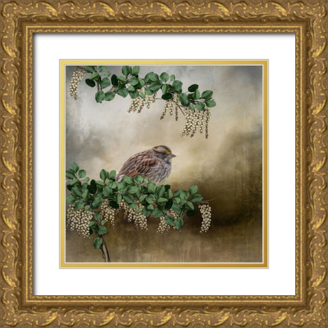 Nestled Gold Ornate Wood Framed Art Print with Double Matting by Parker, Kelley