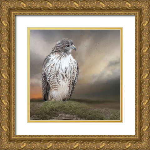 Always on Alert Gold Ornate Wood Framed Art Print with Double Matting by Parker, Kelley