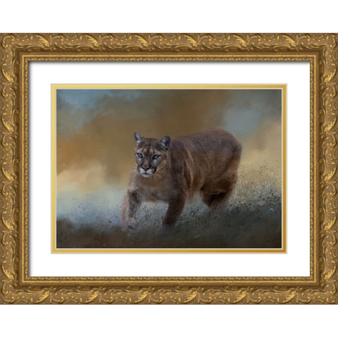 Need for Speed Gold Ornate Wood Framed Art Print with Double Matting by Parker, Kelley