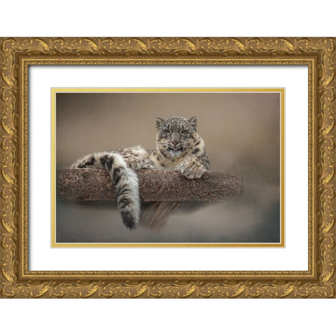 Lounging Around Gold Ornate Wood Framed Art Print with Double Matting by Parker, Kelley