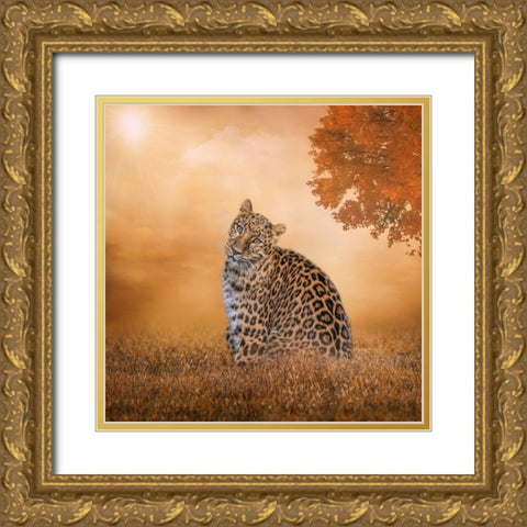 The Sunny Spot Gold Ornate Wood Framed Art Print with Double Matting by Parker, Kelley