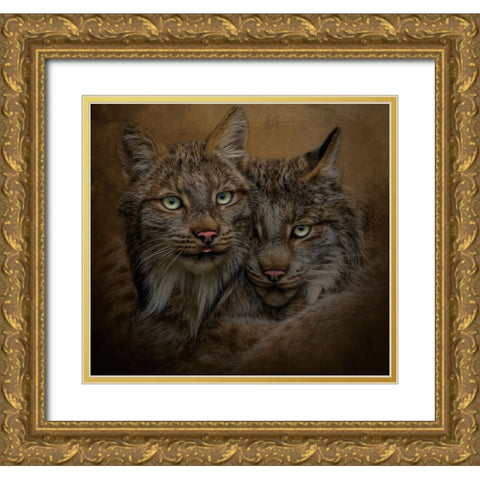 Soul Mates Gold Ornate Wood Framed Art Print with Double Matting by Parker, Kelley