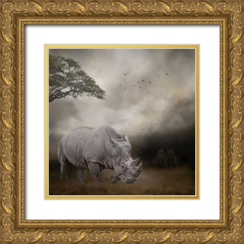 Lord of the Plains Gold Ornate Wood Framed Art Print with Double Matting by Parker, Kelley