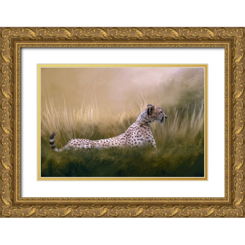 Hidden Danger Gold Ornate Wood Framed Art Print with Double Matting by Parker, Kelley
