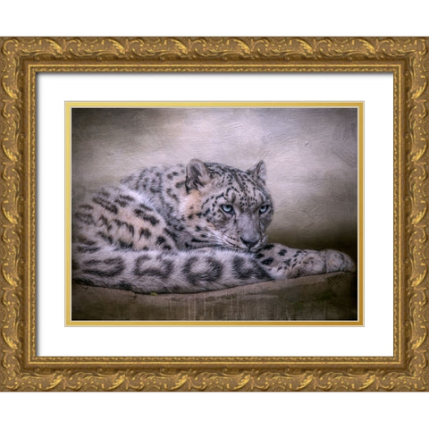 Behind Blue Eyes Gold Ornate Wood Framed Art Print with Double Matting by Parker, Kelley